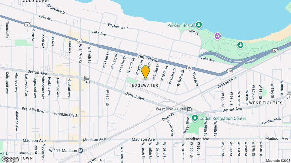 1337 W 106th St Map and Location Details