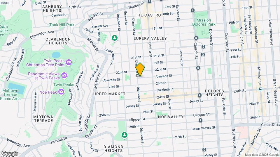 551 Diamond St Map and Location Details