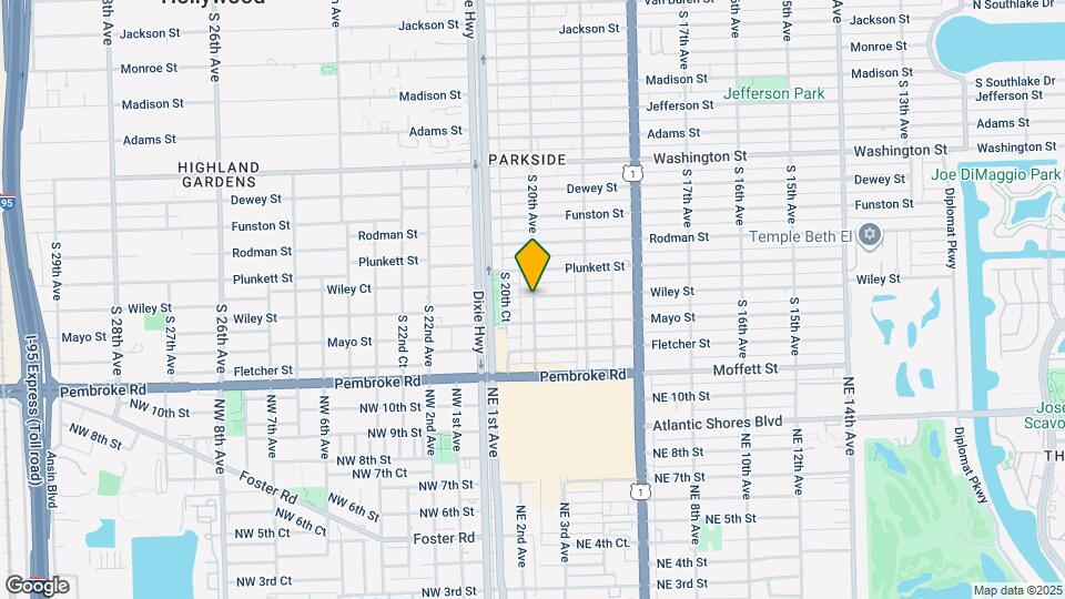 1407 S 20th Ave, Unit 1 Map and Location Details