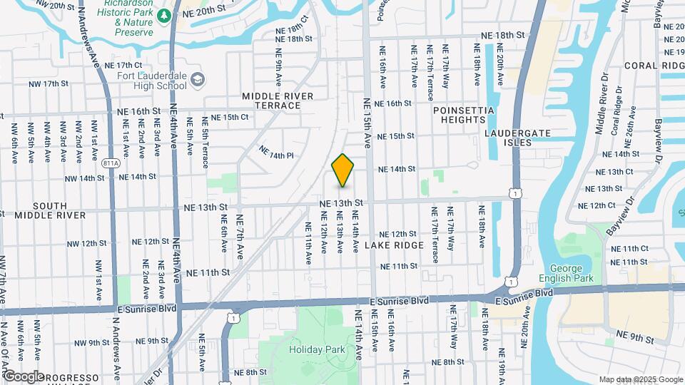 1314 NE 13th Ave Map and Location Details