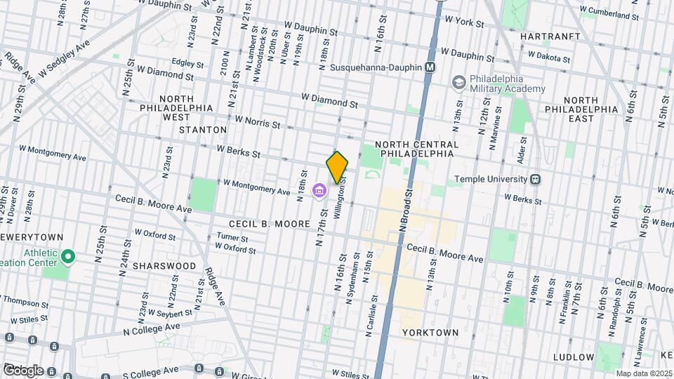 1818 Willington St Map and Location Details