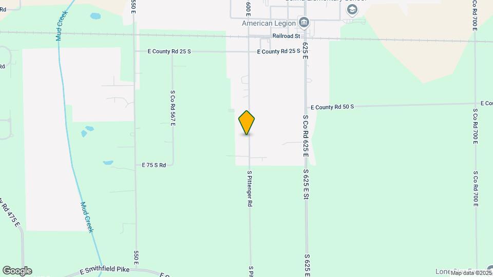 1101 S Pittenger Rd Map and Location Details
