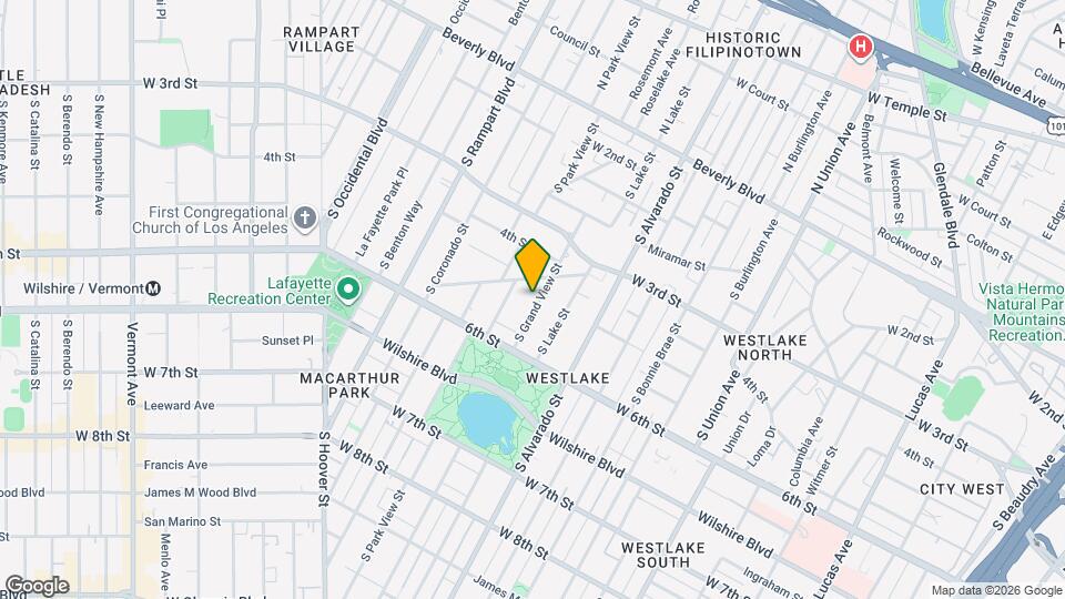 425–427 S. Grand View St, Unit 5503 Map and Location Details