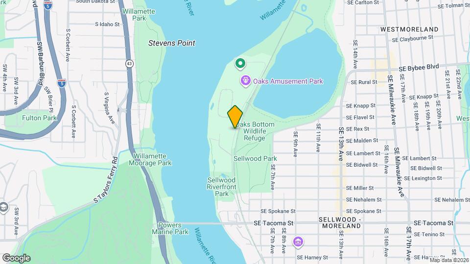 2901 SE Oaks Park Way Mapa y Detalles de la Ubicación