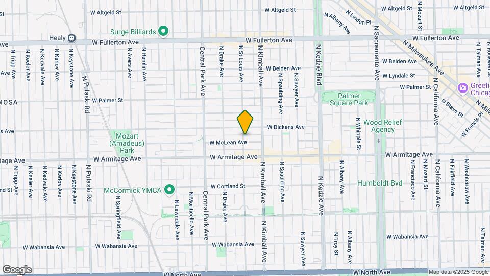 3434 W Mclean Ave Map and Location Details