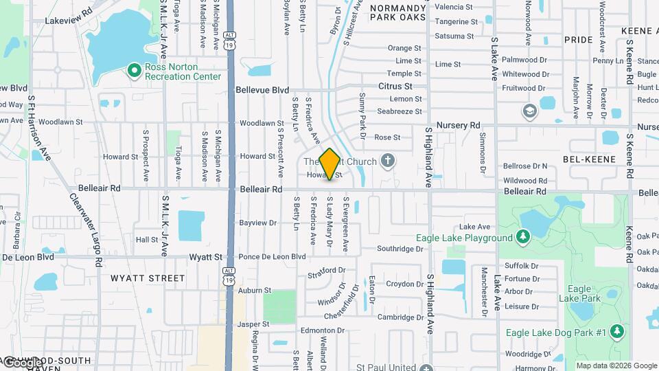 1342 Belleair Rd Map and Location Details