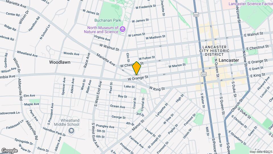 613 W Orange St Map and Location Details