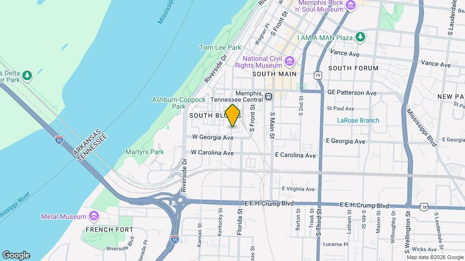 620 Tennessee St Map and Location Details