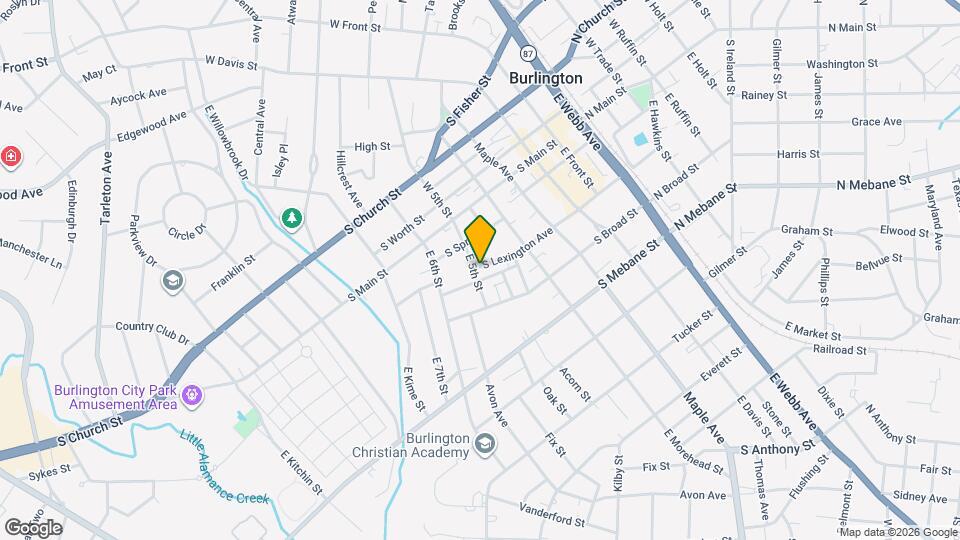 722 S Lexington Ave Map and Location Details