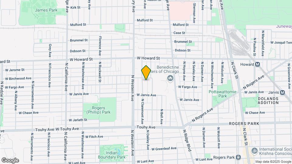 7445 N Claremont Ave, Unit #3E Map and Location Details