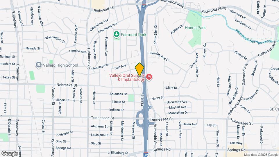 1020 Highland Ave Map and Location Details
