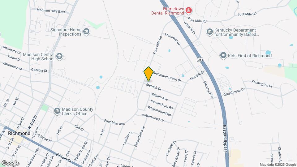 1009 Merrick Dr Map and Location Details