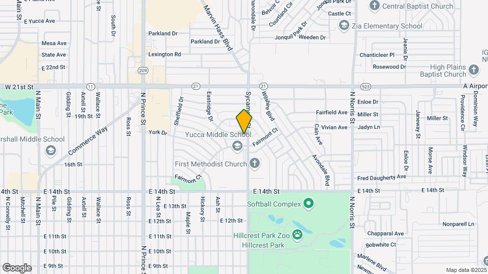 1433 Eastridge Dr Map and Location Details