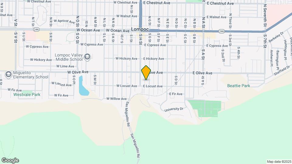 431 S G St Map and Location Details