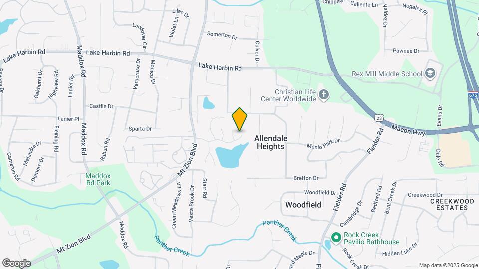 2810 Mill Lake Way Mapa y Detalles de la Ubicación