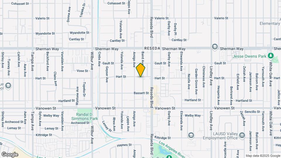 6955 Baird Ave Map and Location Details
