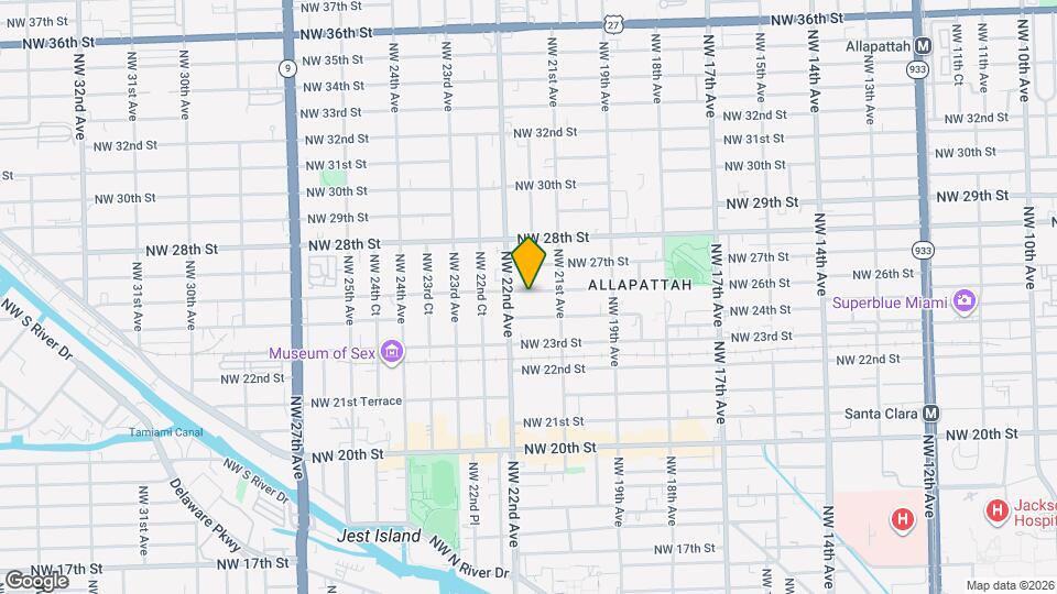 2162 NW 26th St Map and Location Details