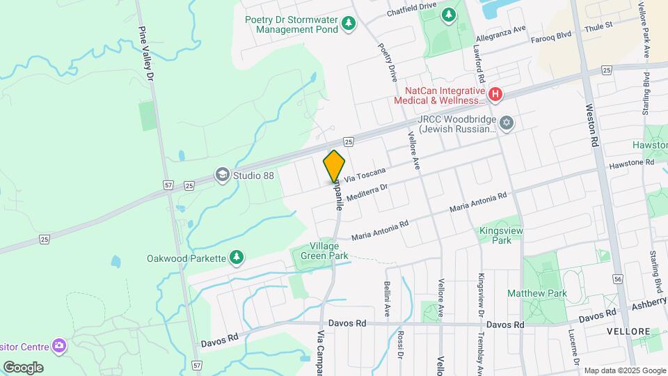 1 Via Borghese St Map and Location Details