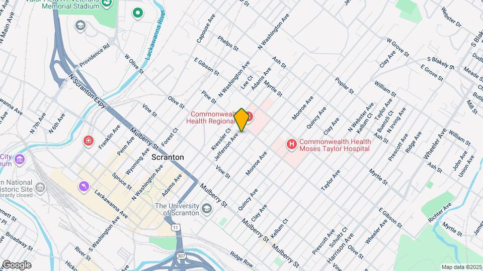 630 Jefferson Ave Map and Location Details