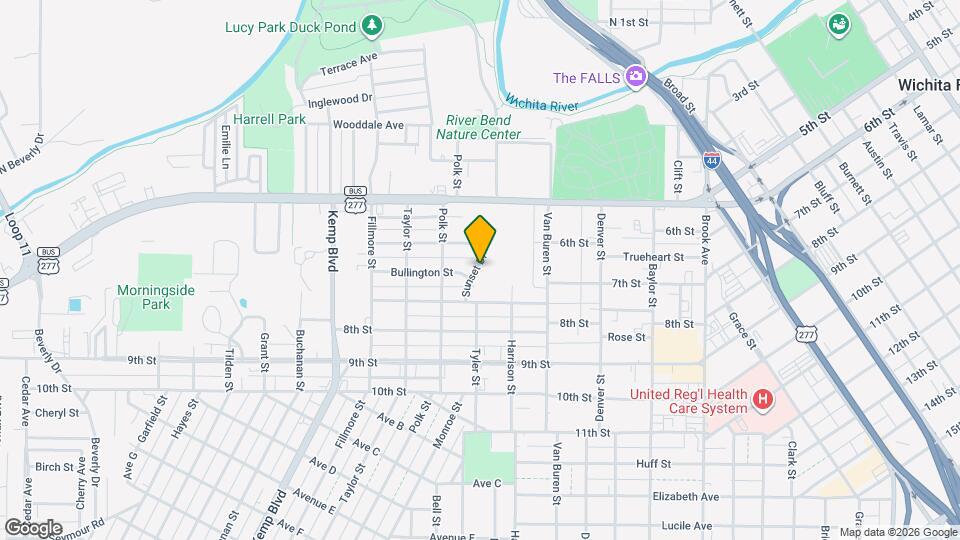 611 Sunset Dr Map and Location Details