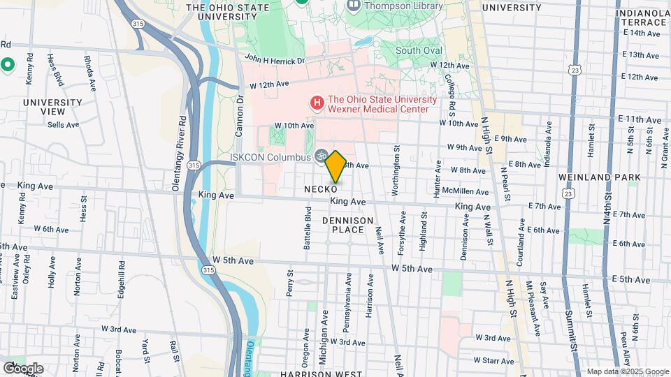 University Apartments Map and Location Details