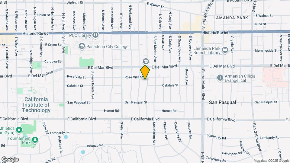 325 S Berkeley Ave, Unit Main House Map and Location Details