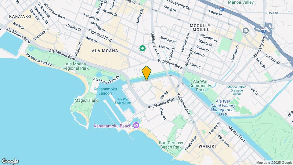 1615 Ala Wai Blvd Map and Location Details
