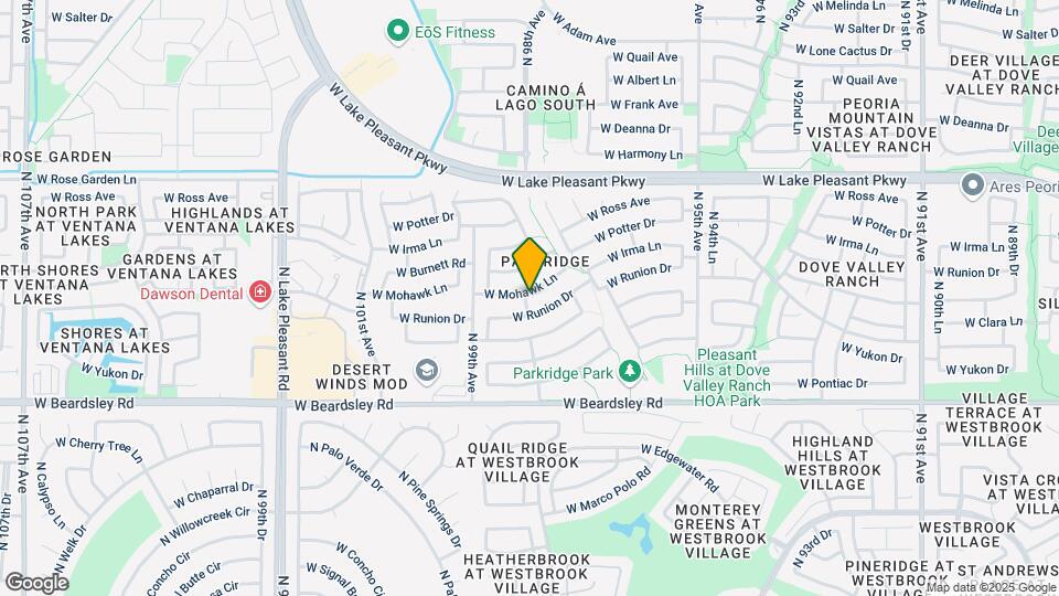 9759 W Mohawk Ln Mapa y Detalles de la Ubicación