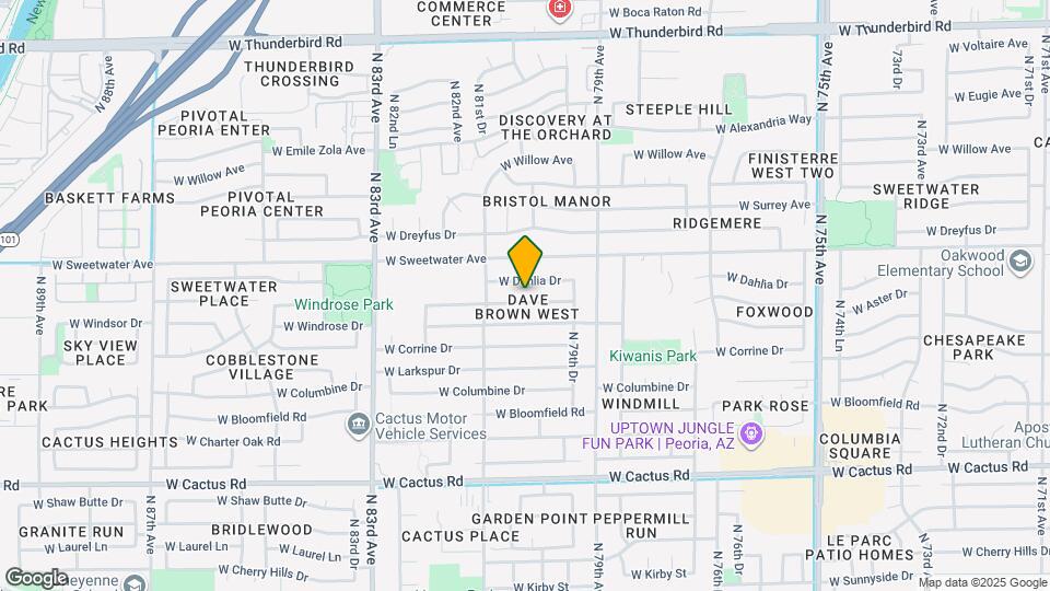 8014 W Aster Dr Mapa y Detalles de la Ubicación