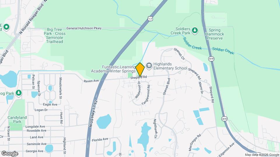 733 Woodhaven Dr Map and Location Details