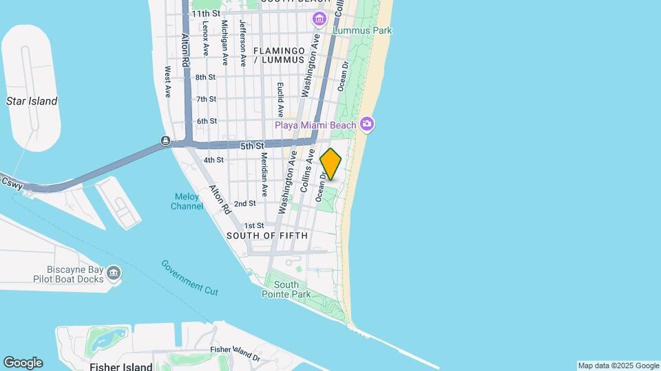 301 Ocean Dr Map and Location Details