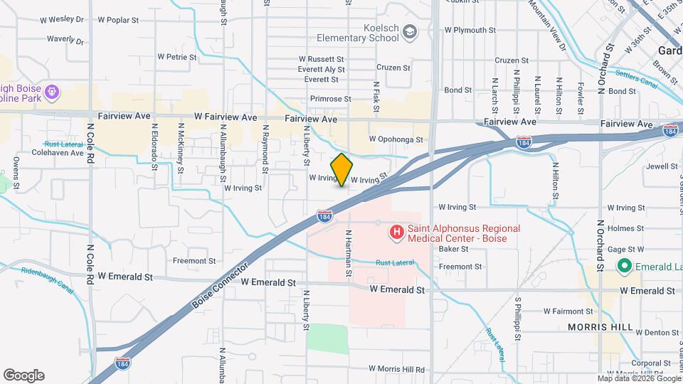 1201 N Hartman St Map and Location Details