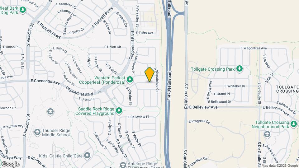 22890 E Chenango Ave Map and Location Details