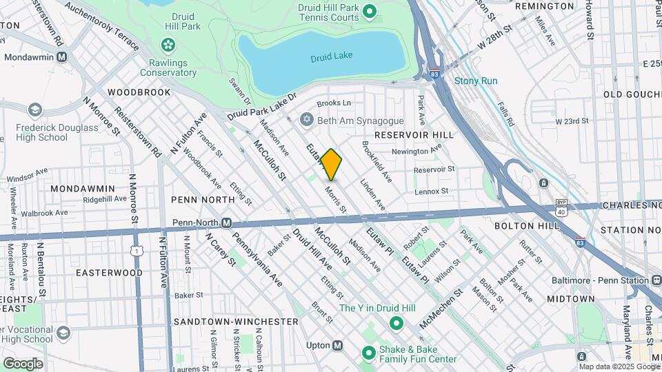 2316 Eutaw Pl Map and Location Details