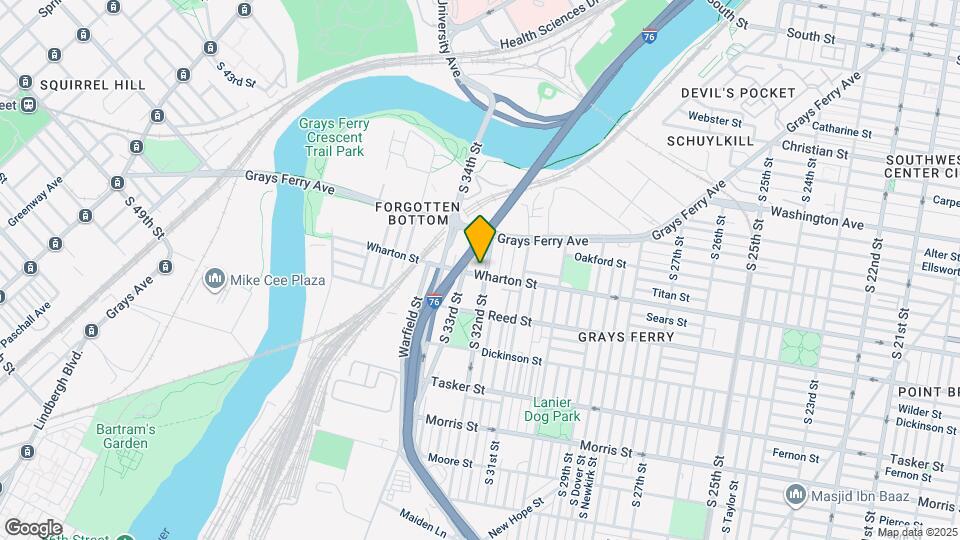 3209 Wharton St Map and Location Details