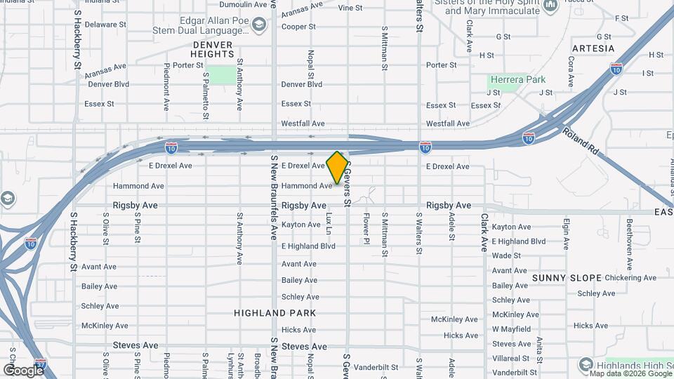 838 Hammond Ave Map and Location Details