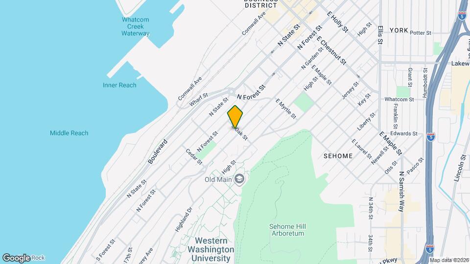 631 N Garden St Map and Location Details