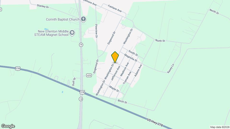 1002 Cedar St Map and Location Details