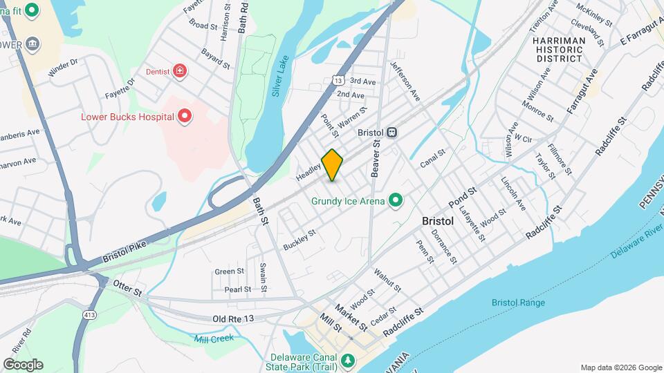 653 Pine St Map and Location Details