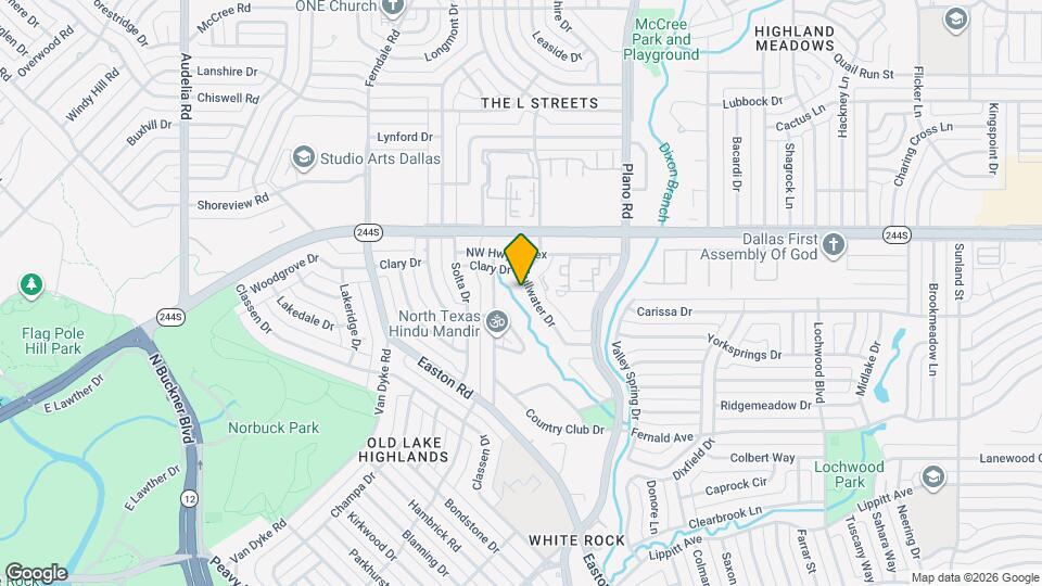 8351 Lullwater Dr Map and Location Details