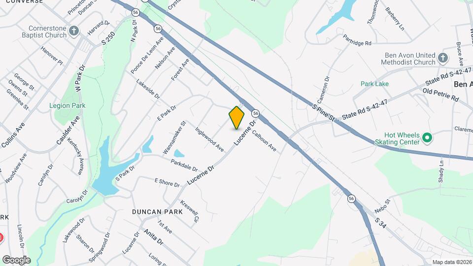 412 Lucerne Dr Map and Location Details