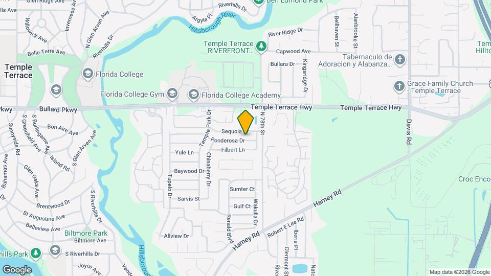 7334 Ponderosa Dr Map and Location Details