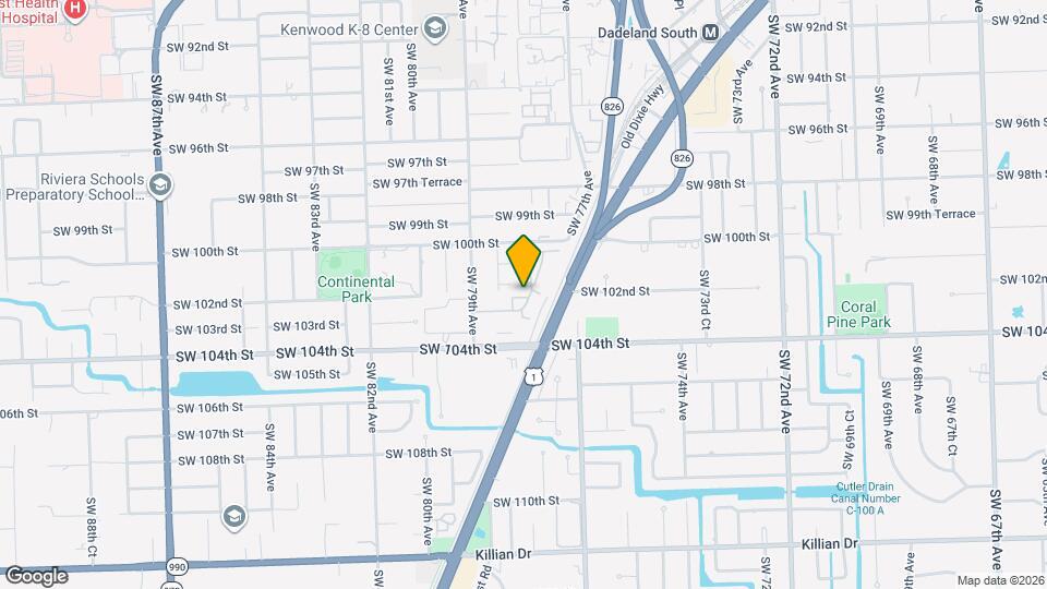 10206 SW 77th Ct Map and Location Details