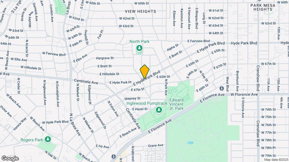 634 E Hyde Park Blvd Map and Location Details