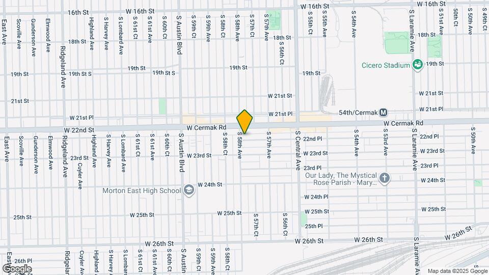 5740 W 22nd Pl Map and Location Details