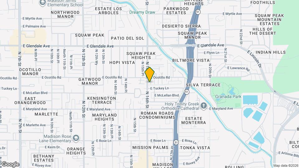 6626 N Majorca Ln W Map and Location Details