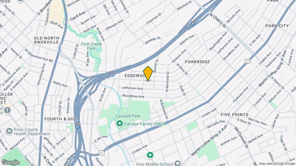 1712 Washington Ave Map and Location Details