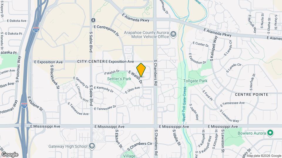 15163 E Walsh Dr Map and Location Details