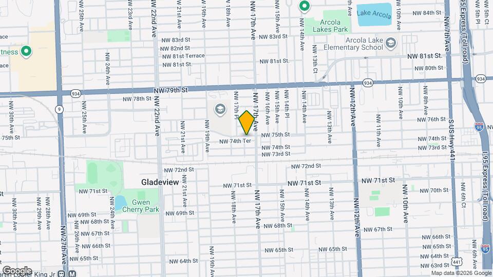 1732 NW 75th St Map and Location Details