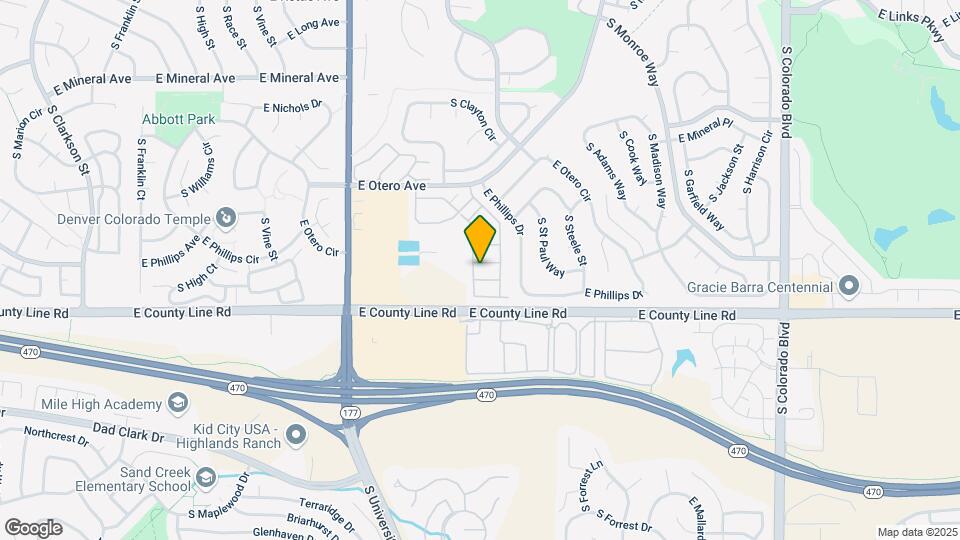 8212 S Fillmore Cir, Unit 8212 Mapa y Detalles de la Ubicación